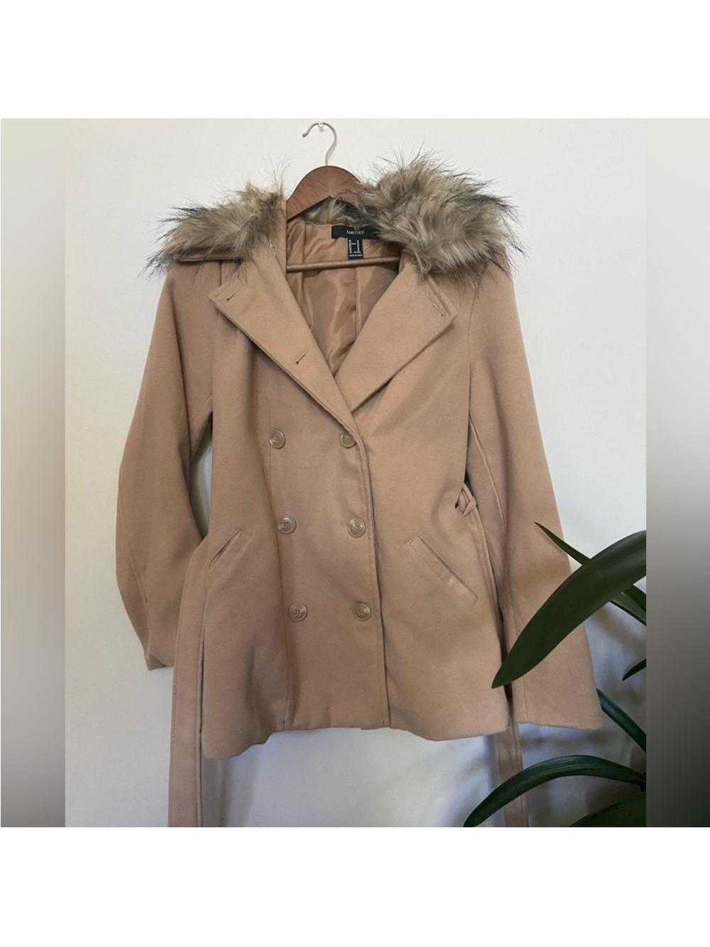 ☀️ Forever 21 ☀️ tan pea coat